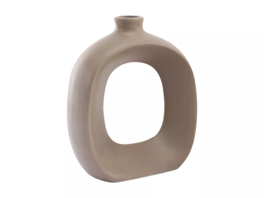 Vase en grès Oval 16 cm
