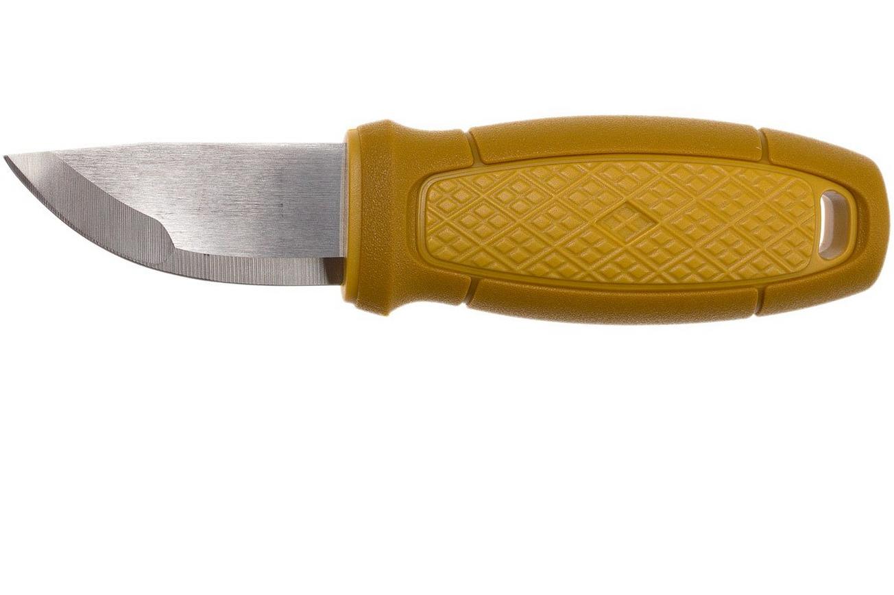Mora Eldris Yellow 12632 nekmes met luxe schede en firesteel