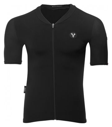 Maillot Manches Courtes LeBram Allos Noir Coupe Aero