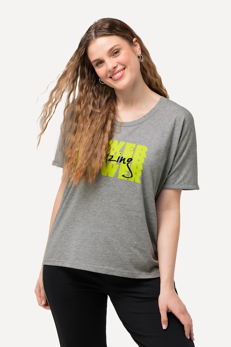 T-Shirt, Power, Oversized, Rundhals, Halbarm