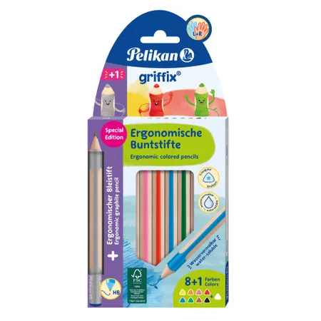 Pelikan griffix® Buntstifte / Bleistifte Mix 10 Stück in Faltschachtel