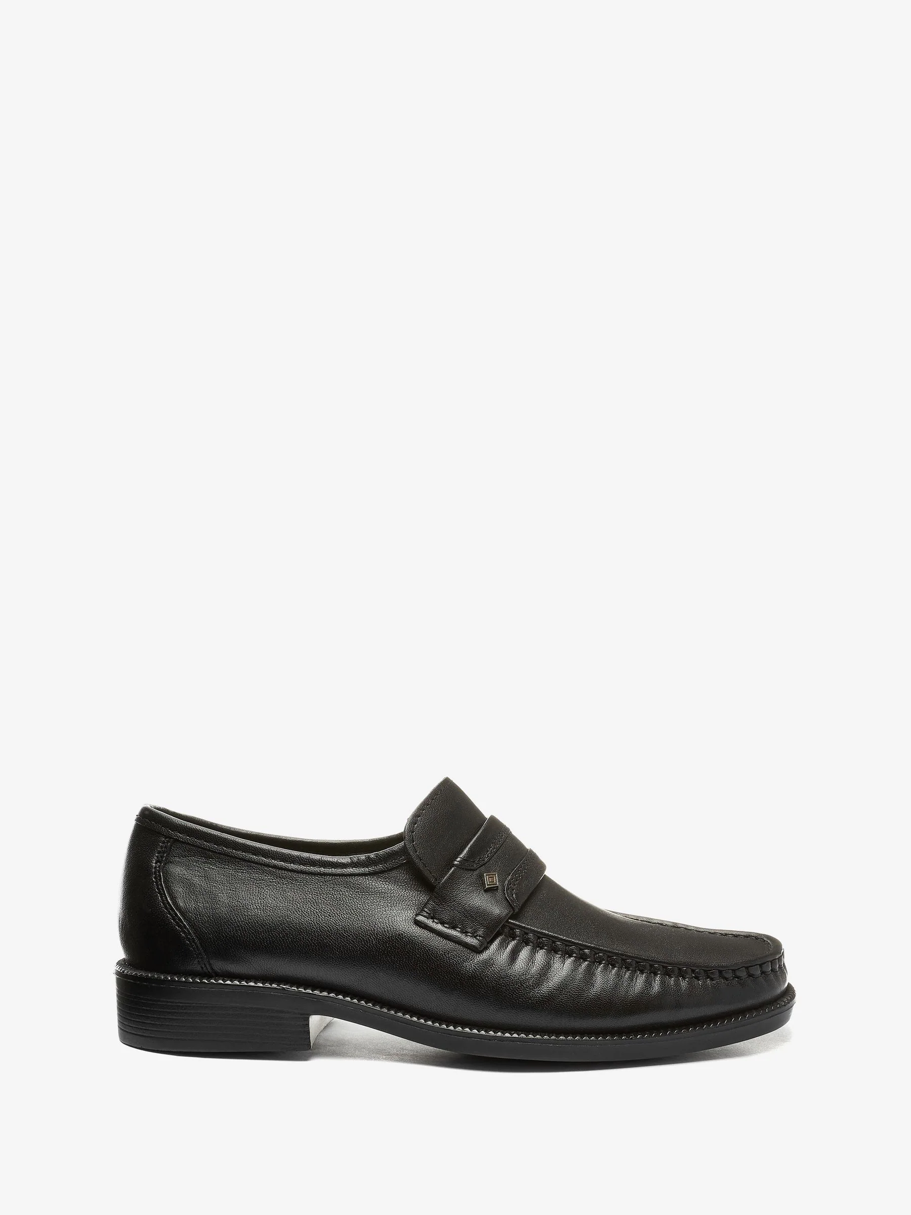 Zwart - Pavers nette zwarte mocassin schoenen voor heren