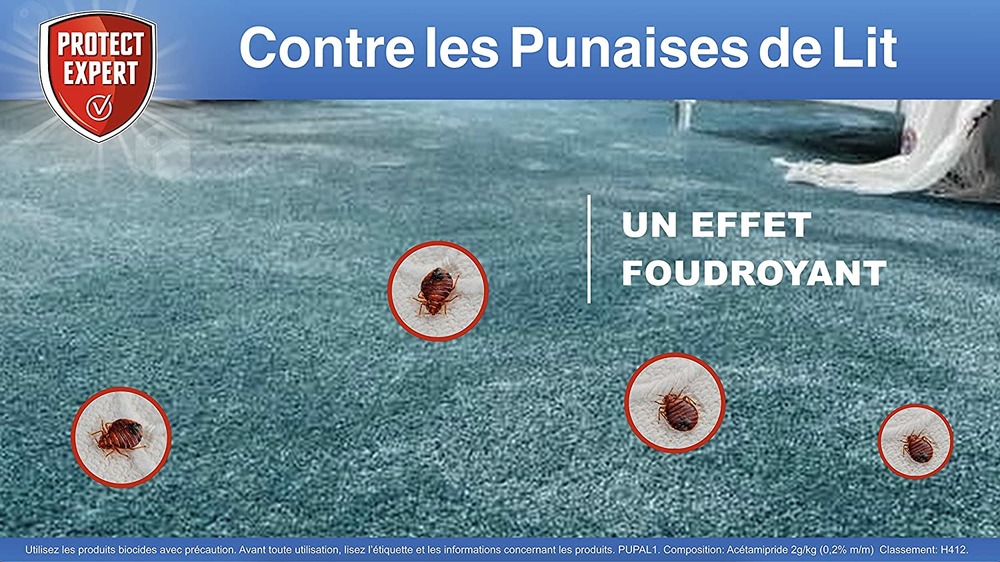 Lot de 2 spray anti-punaises de lits, foudroyant | prêt à l'emploi | 2