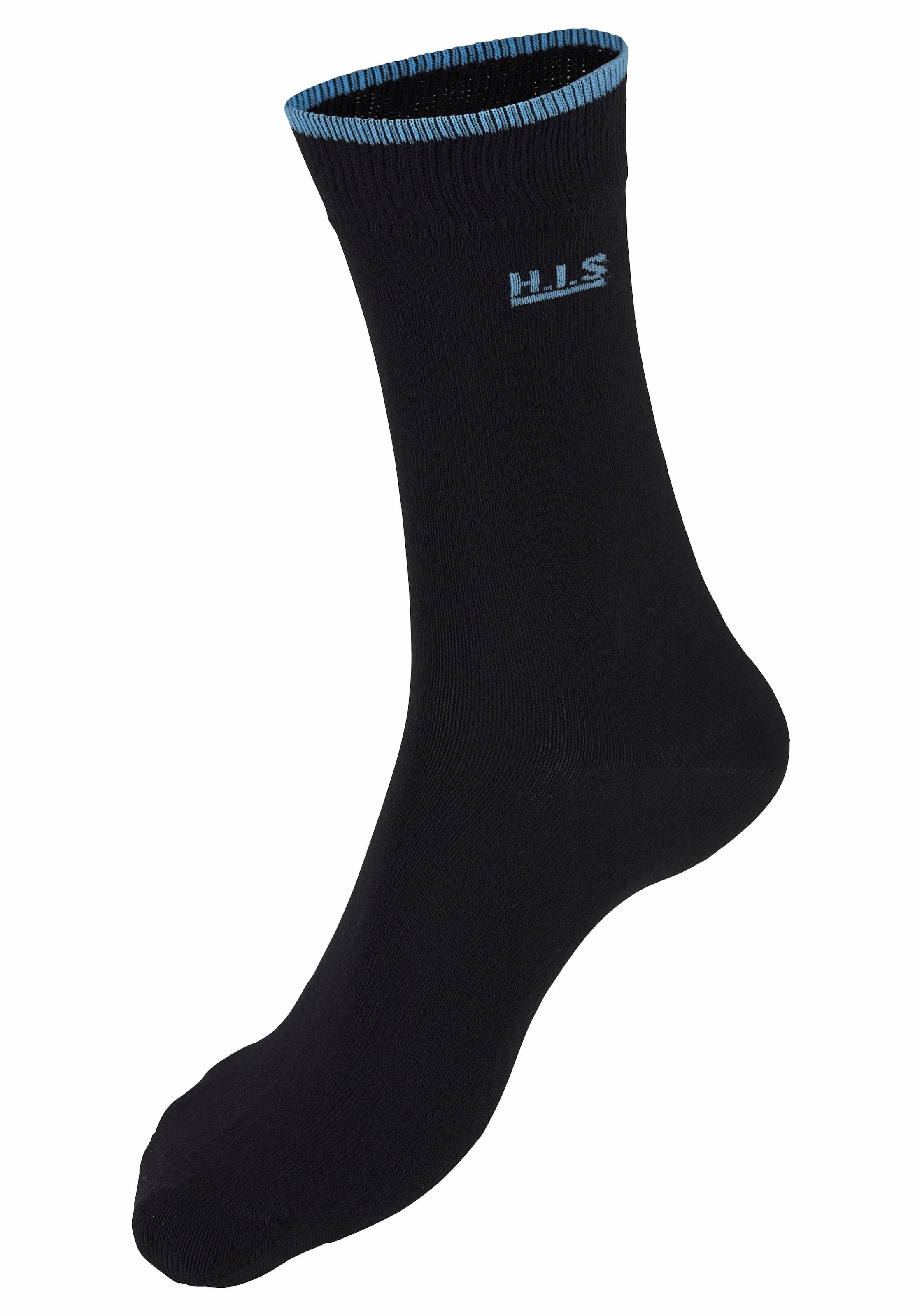 H.I.S Socken Packung, 7 Stk. tlg. mit farbigen Bündchen
