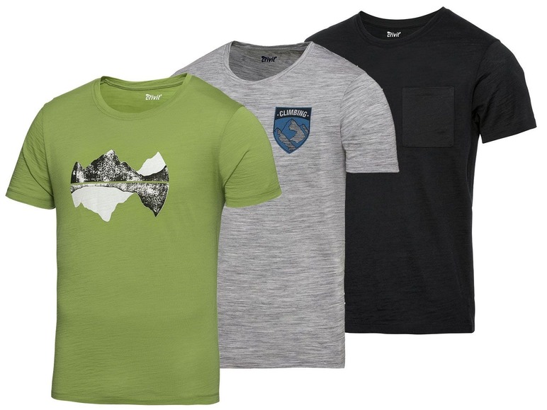 Heren Merino-functioneel shirt