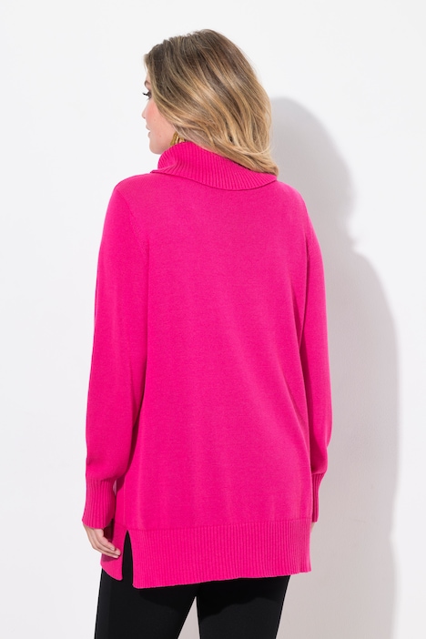 Pullover, A-Linie, Rollkragen