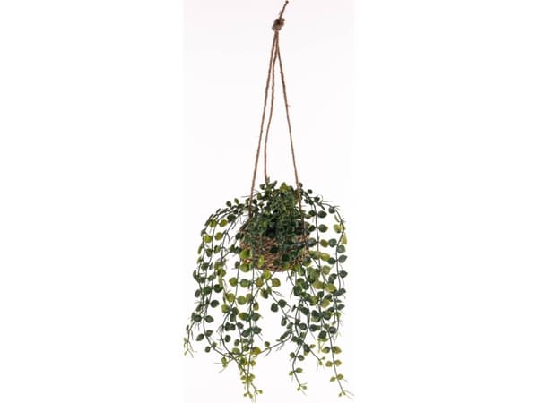 PATRI hengende plante Ø 14 cm med matchende naturfiberplantepotte