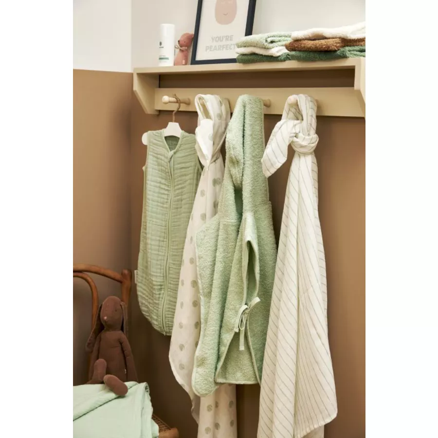 MEYCO Musselin Swaddle 2er-pack Dot Stripe Soft Green