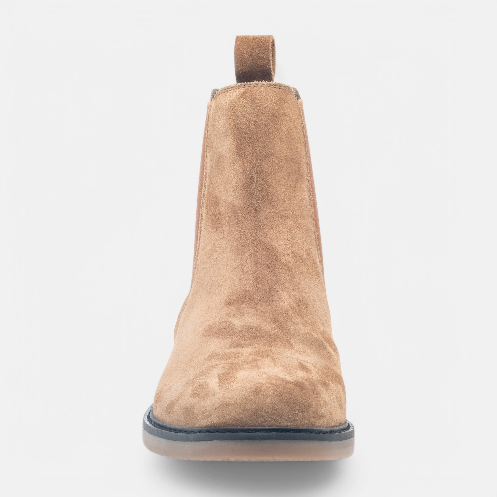 Boots chelsea Femme en cuir camel