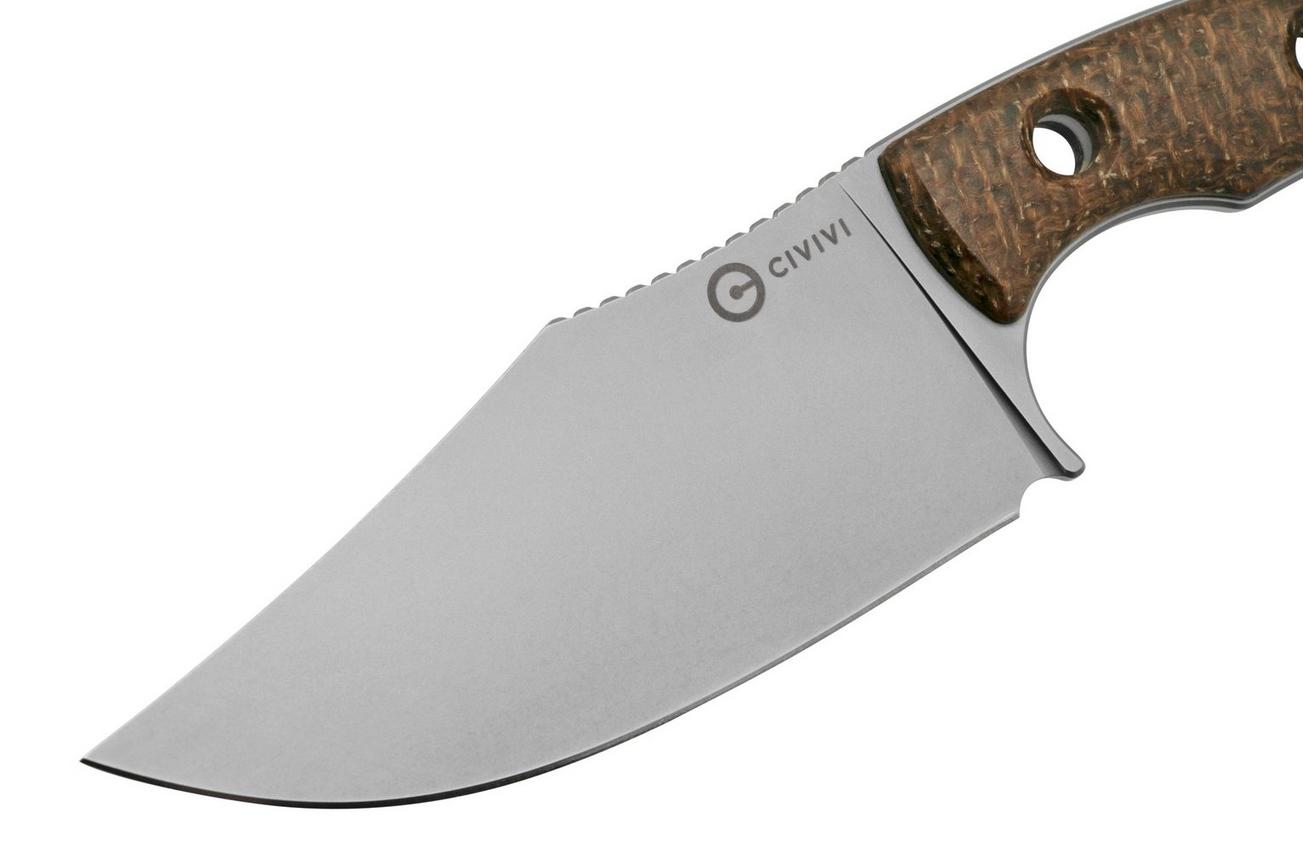 Civivi Midwatch C20059B-2 Brown Burlap Micarta, vast mes
