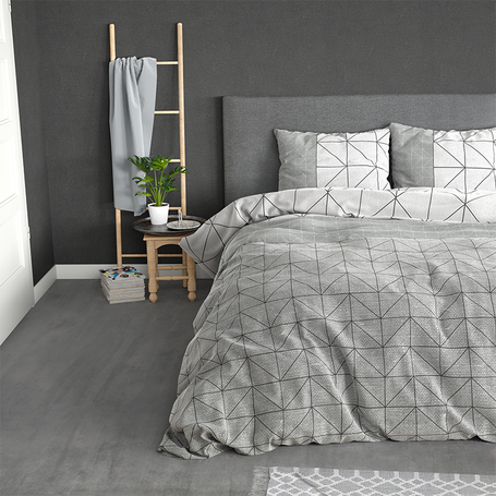Dekbedovertrek Geometric  Flanel - Grijs