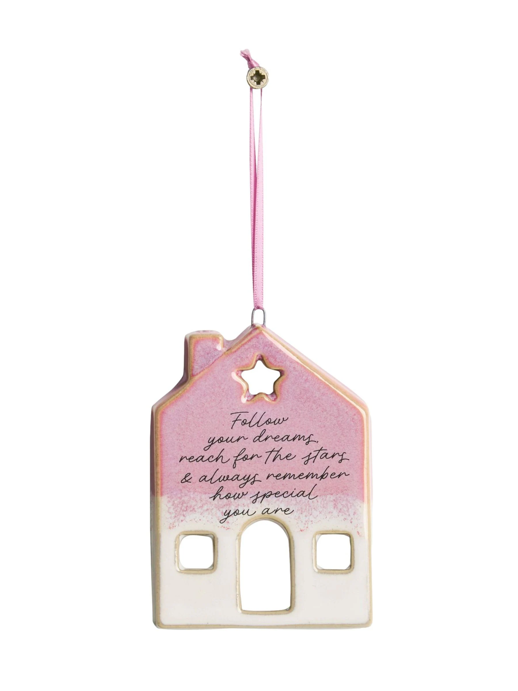 Ceramic House Hanging Decoration