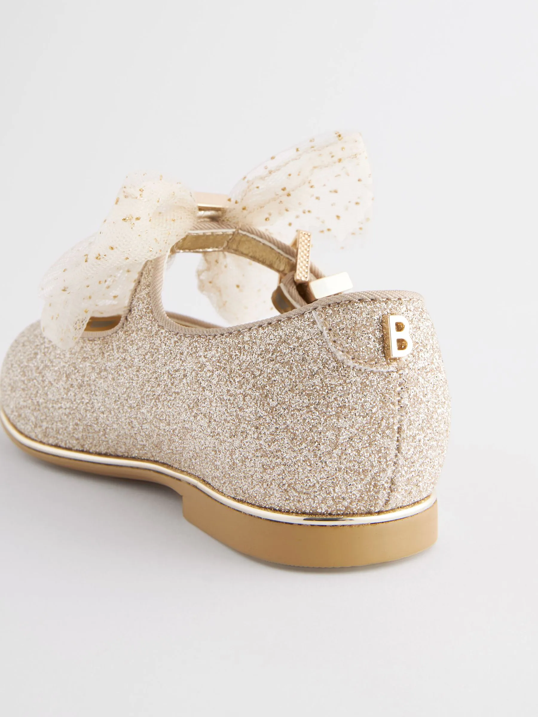 Goud - Baker By Ted Baker Mary Jane gelegenheidsschoenen met strik voor meisjes