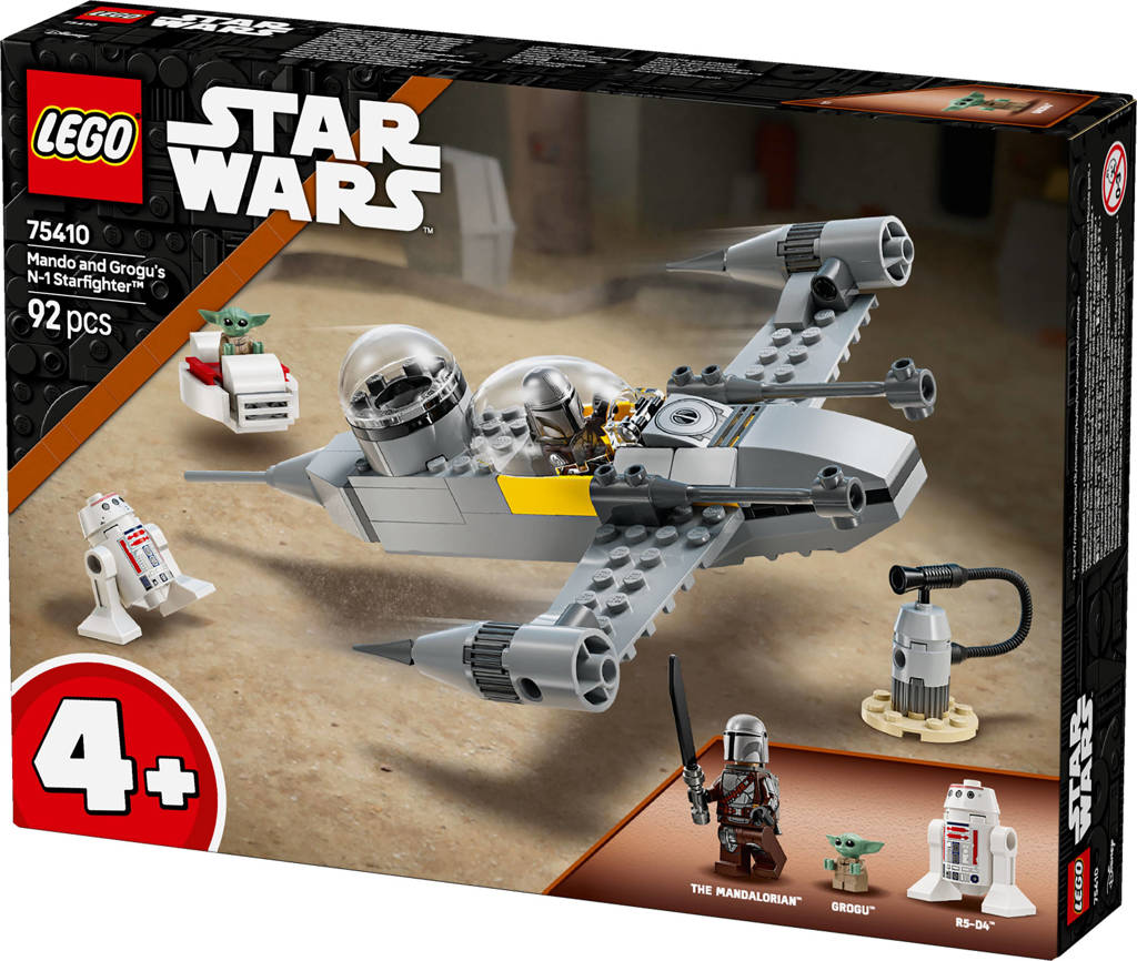 Mando en Grogu’s N-1 Starfighter™ 75410