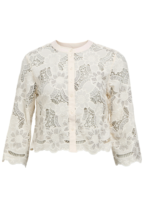 Object beige dames blouse