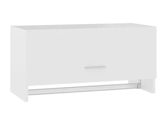 Garde-robe blanc 70x32,5x35 cm bois d'ingénierie