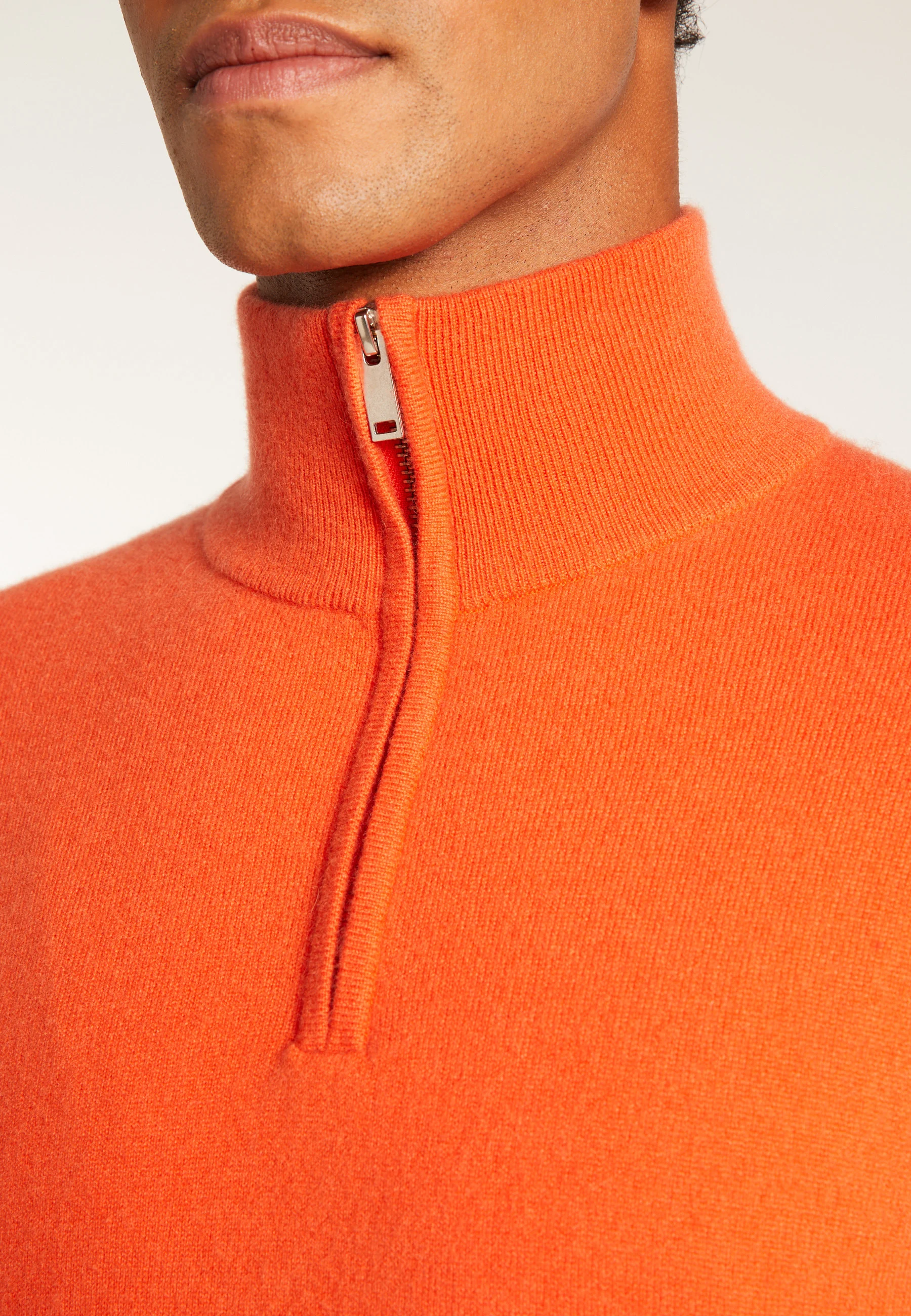 EMILEAH24 - Pull camionneur en cachemire | Orange