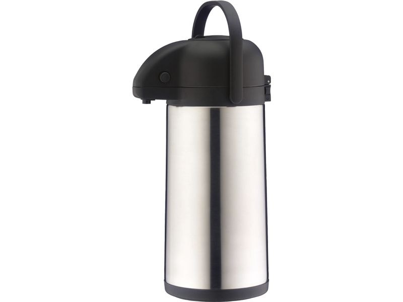 Alfi Thermoskanne TT 2500 ml, Schwarz/Silber Karaffe aus Edelstahl