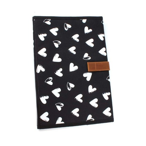 Sac à langer Black & White Coeurs - KIDZROOM