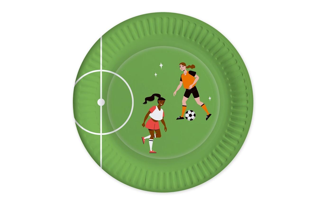 Einwegteller Womens Football 10 StückPapierteller