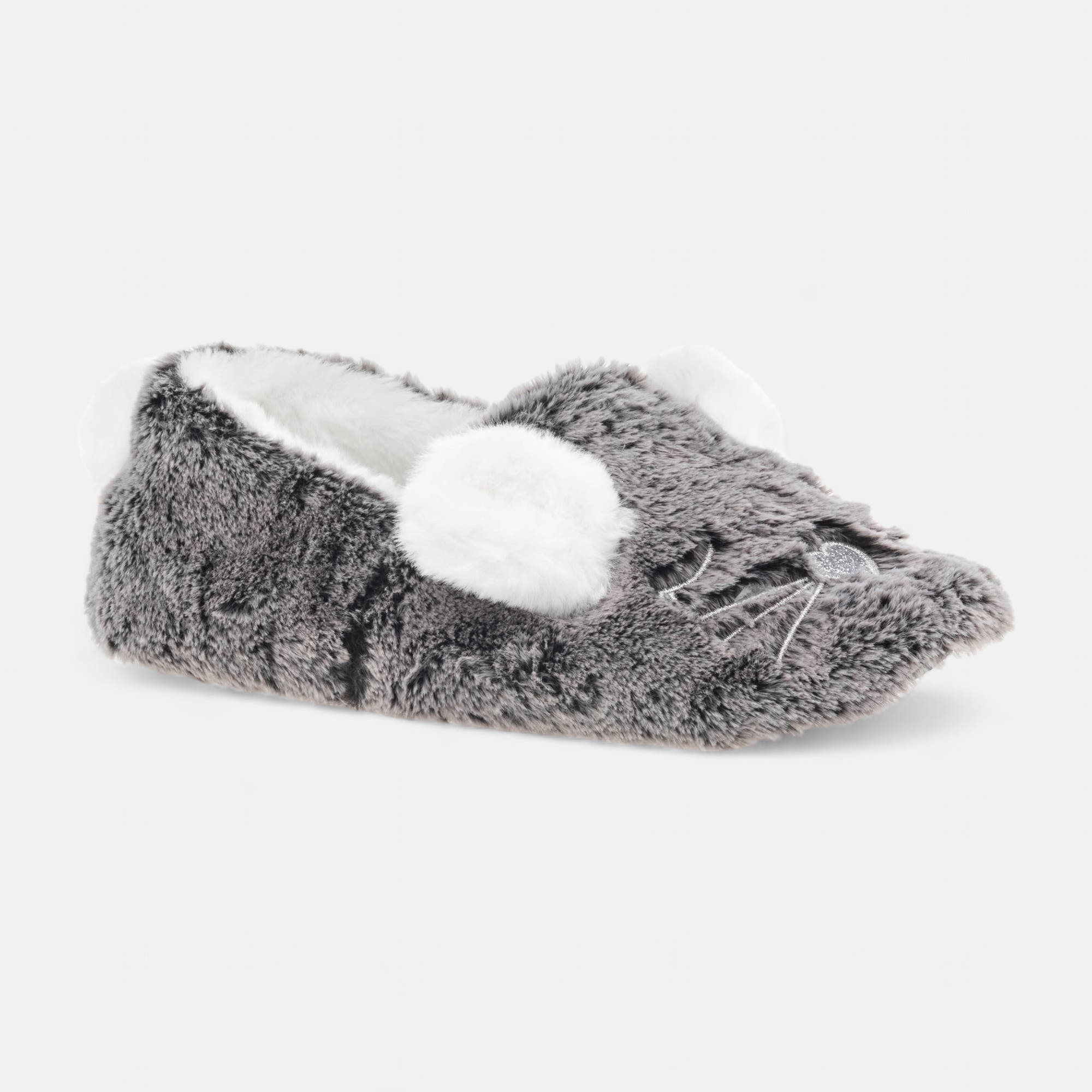Chaussons ballerines Femme gris