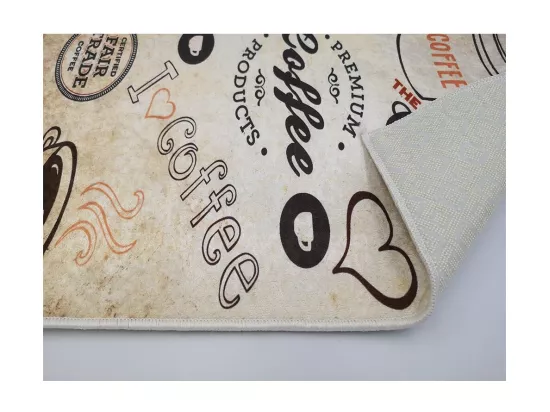 Tapis de cuisine 40x60 cm Polyester Lov Coffee