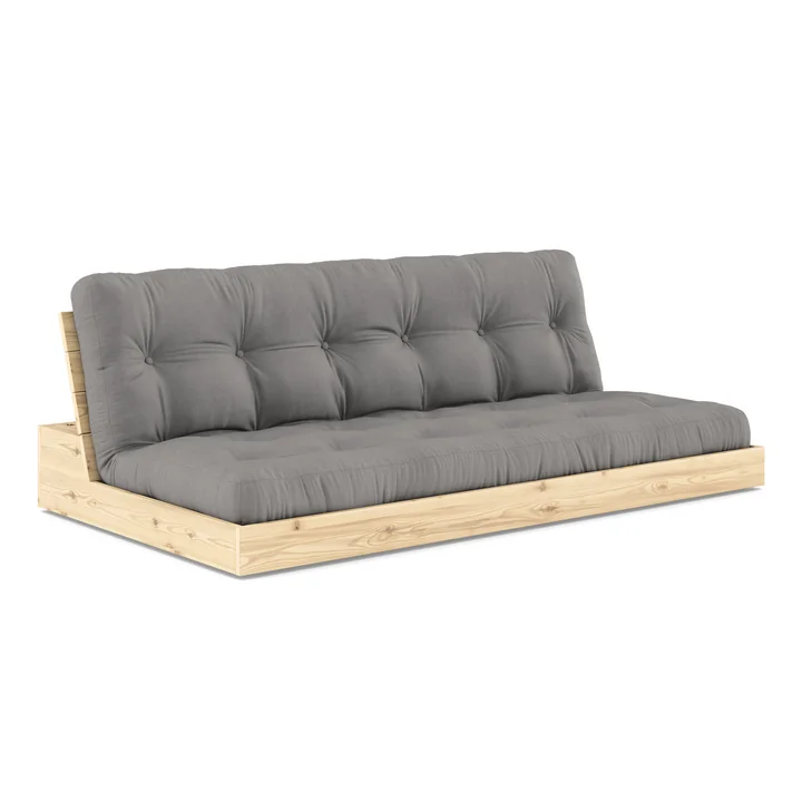 Karup Design - Base Schlafsofa, Kiefer klar lackiert / grey