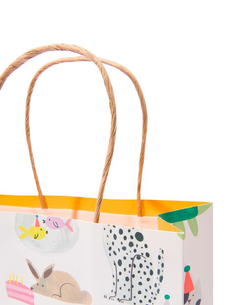 3 sacs cadeaux M en papier 21x18x8