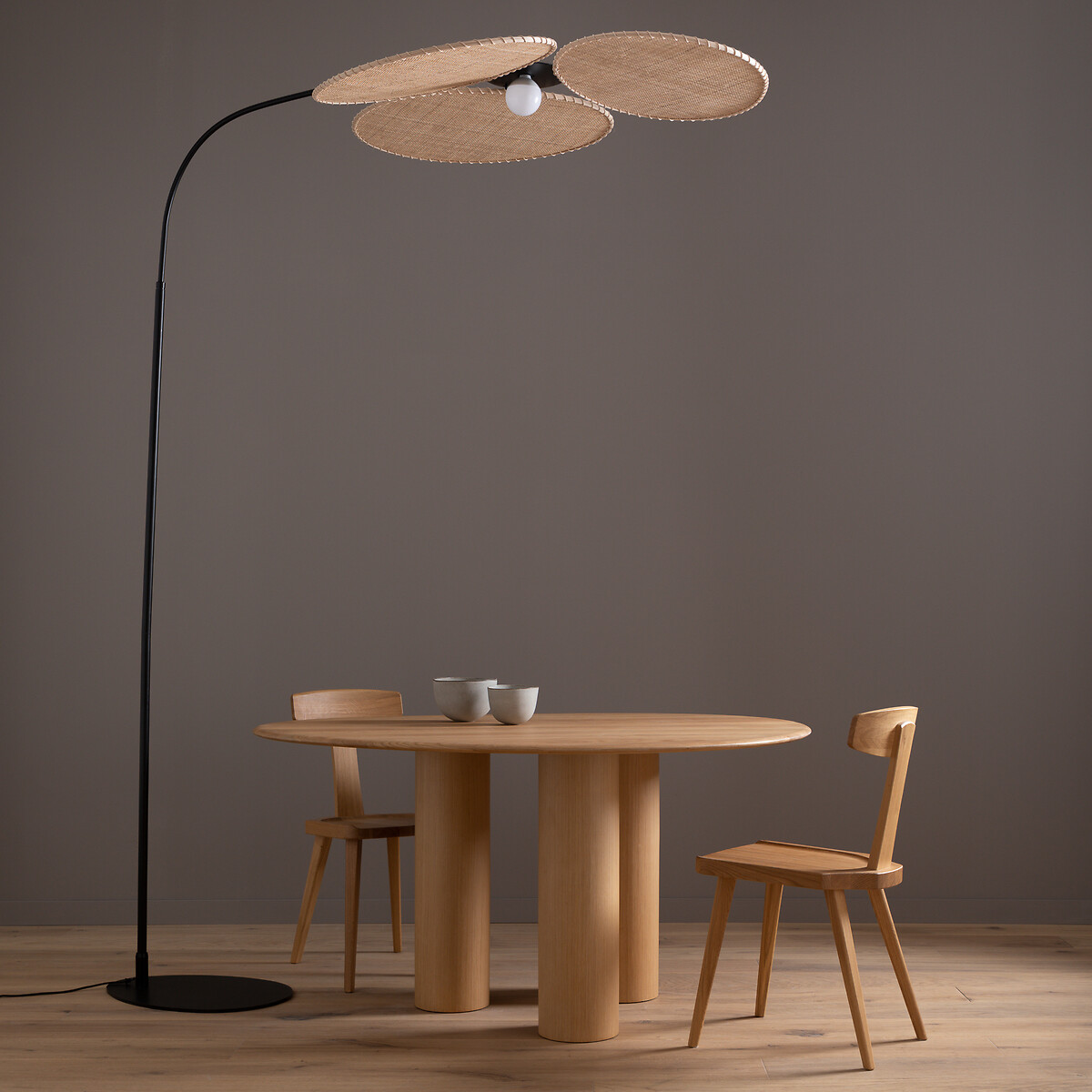 AM.PM<br>Booglamp em rotan, design E.Gallina, Canopée