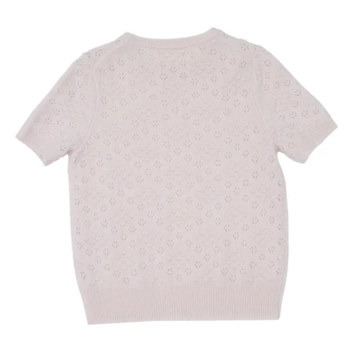 Holmm T-Shirt Cachemire Nero | Rose pâle