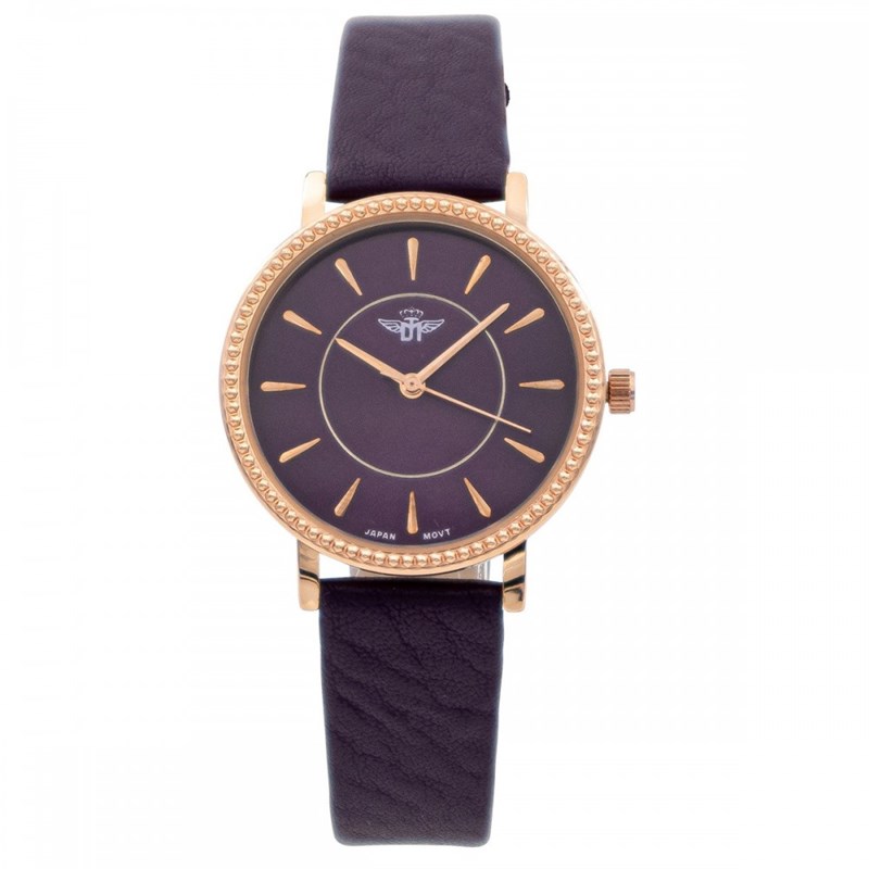 Montre Femme M. JOHN bracelet Cuir Violet