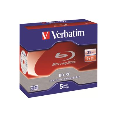Verbatim - 5 x BD-RE - 25 Go 2x - boîtier CD