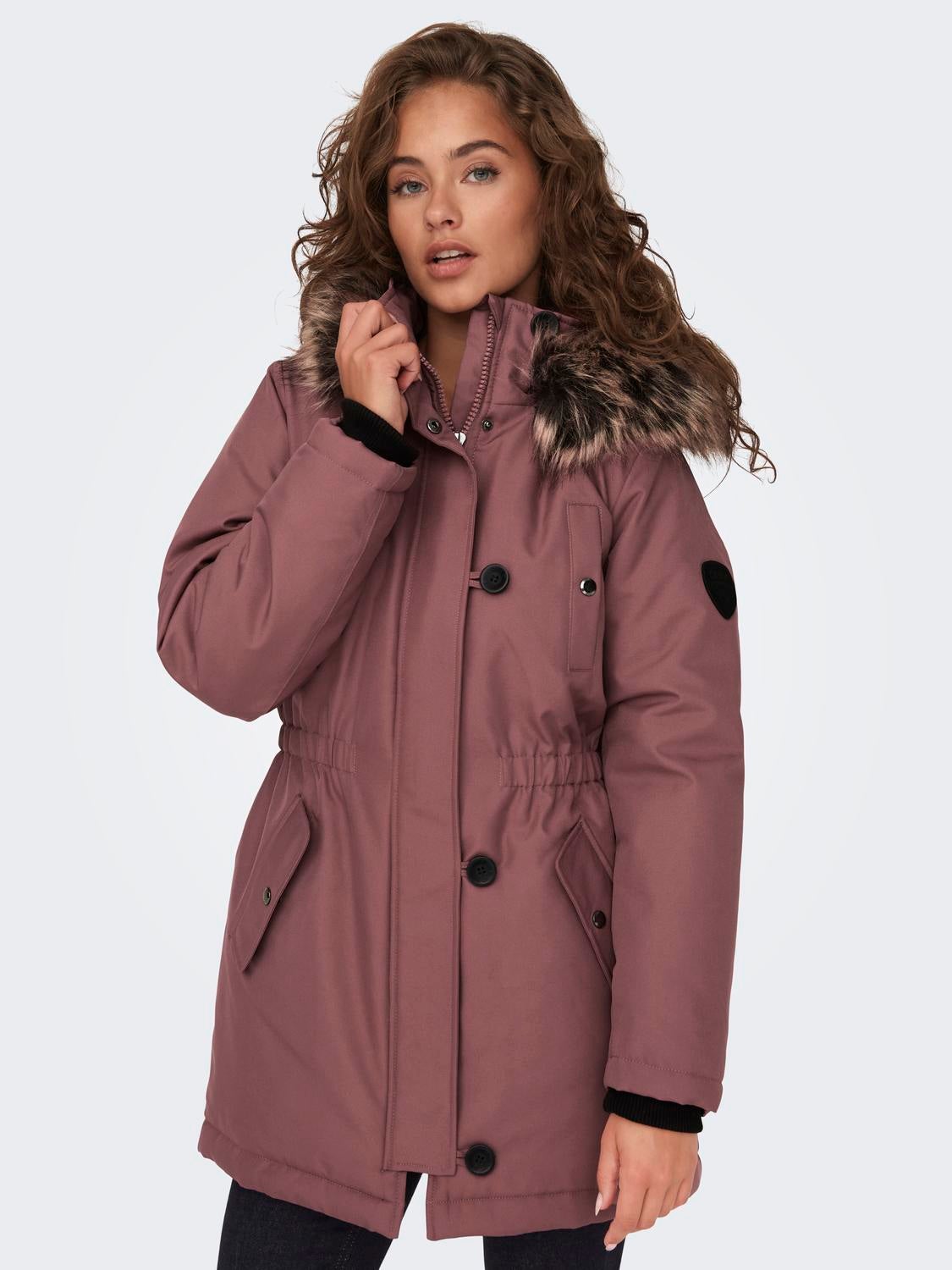 ONLIRIS Langer Parka Rose Brown