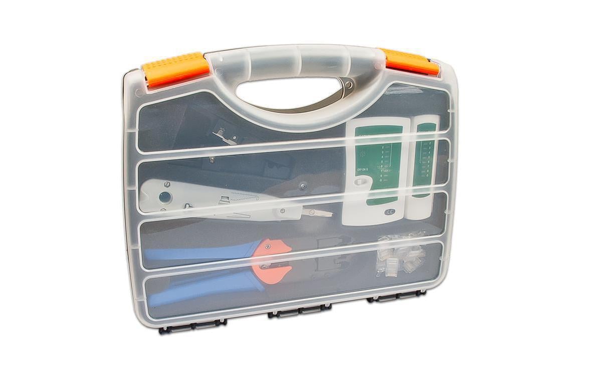 Werkzeugset TOOL KIT 1 mit KabeltesterWirewin Netzwerkoffer TOOL KIT 1