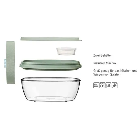 Mepal Salatbox Ellipse - Nordic sage
