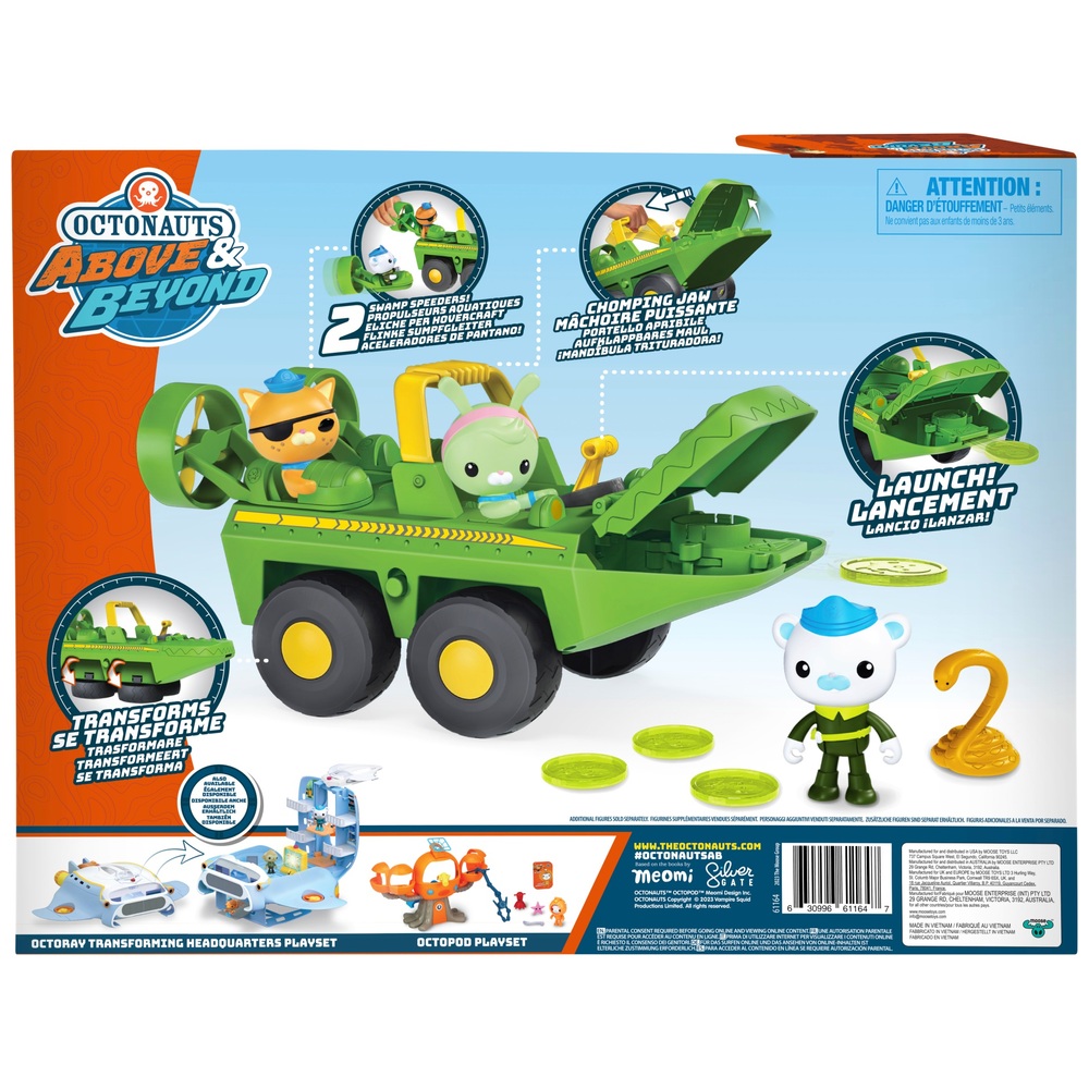 Octonauts Above & Beyond Gup-K & Captain Barnacle Swamp Speeder