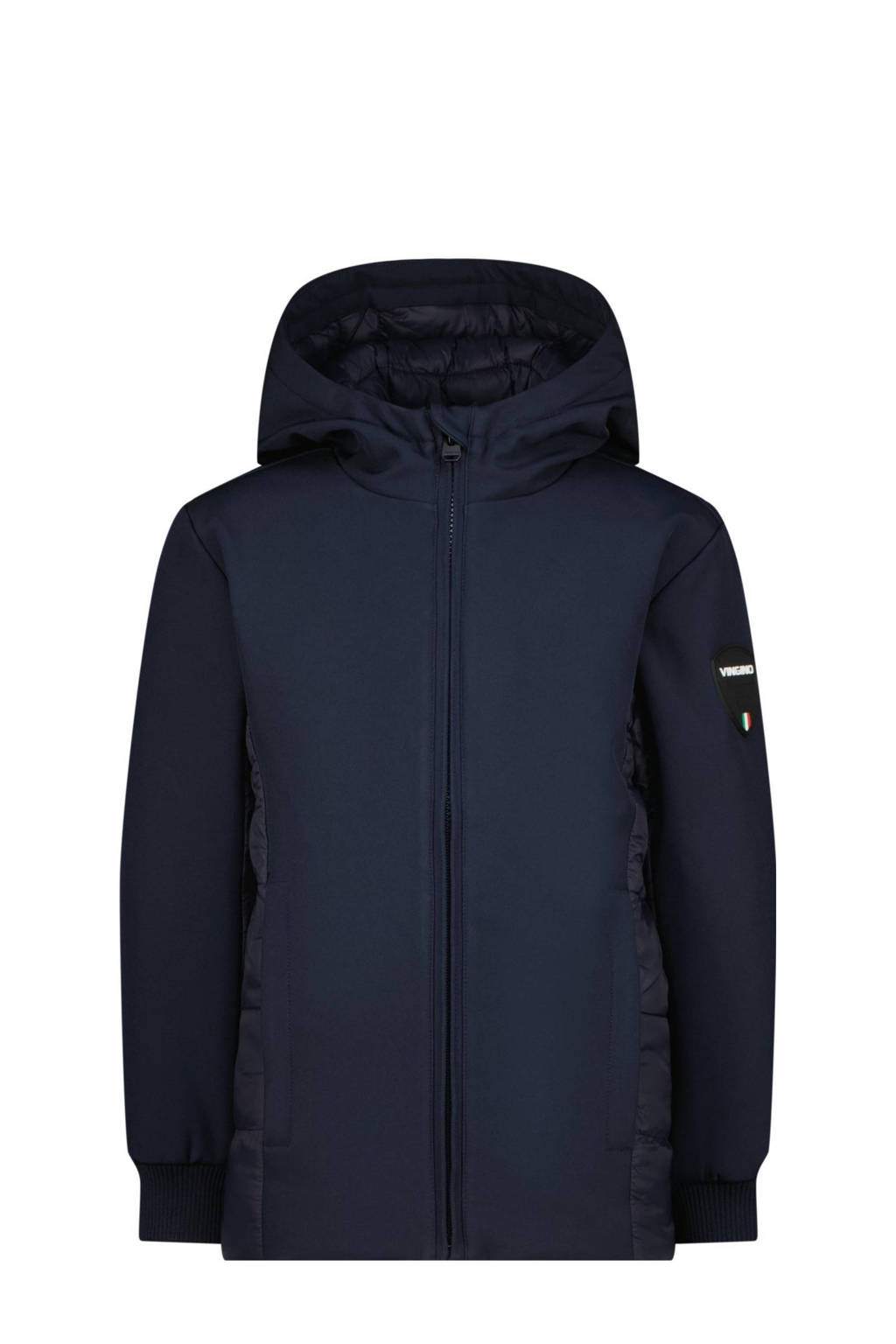 Vingino gewatteerde winterjas Threno donkerblauw