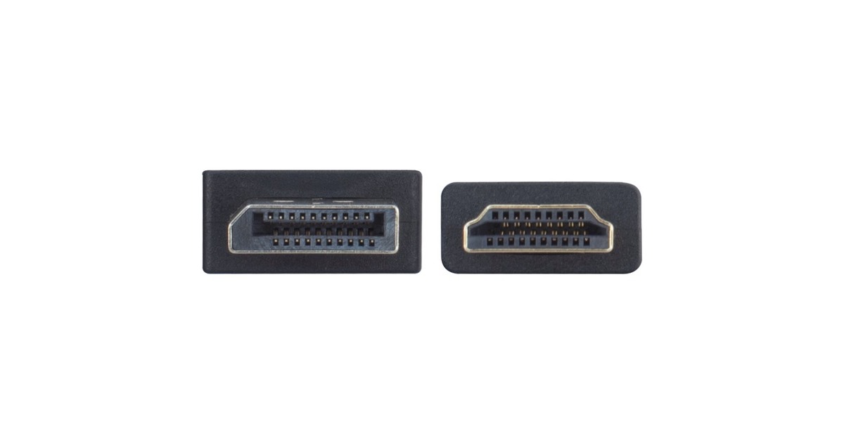 HPDisplayPort naar HDMI kabel, 3 m adapter  (Zwart)