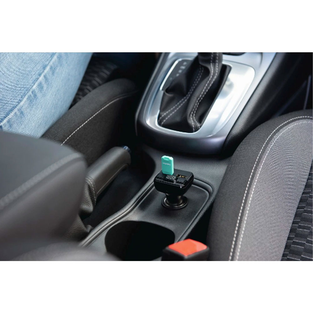 (3A) Auto FM Dual USB Audio Transmitter Bluetooth Freisprecheinrichtung (00014165) - Schwarz