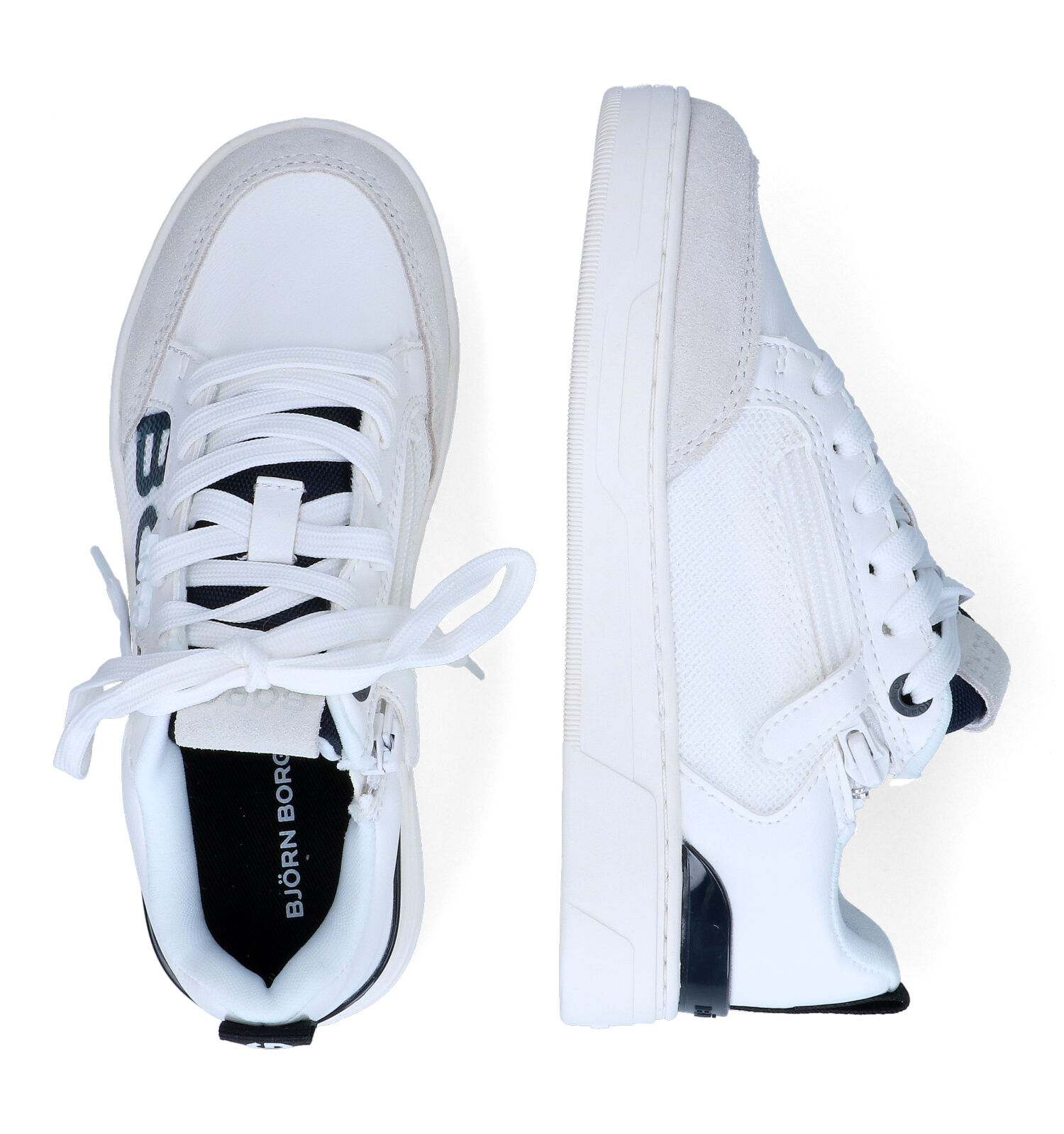 Veterschoenen wit