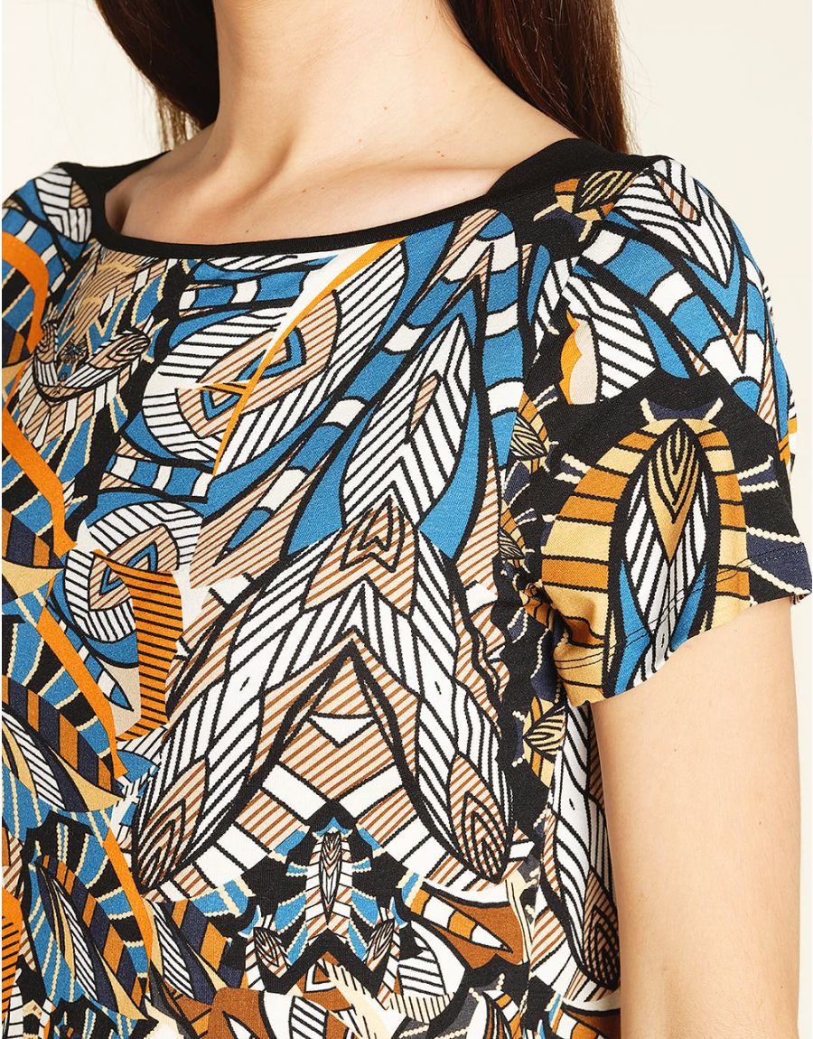 T-Shirt imprimé bleu