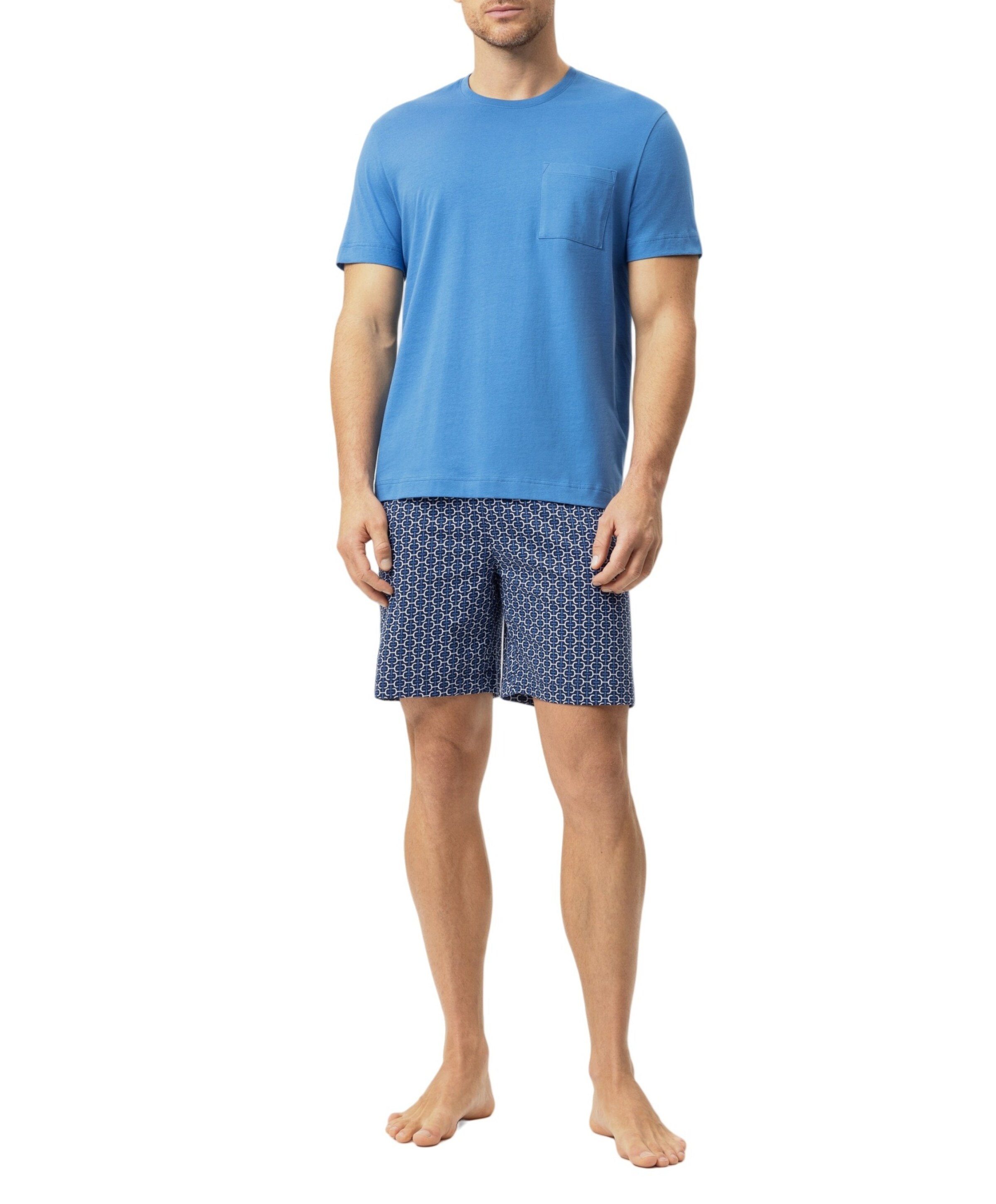Mey Heren pyjamaset blauw