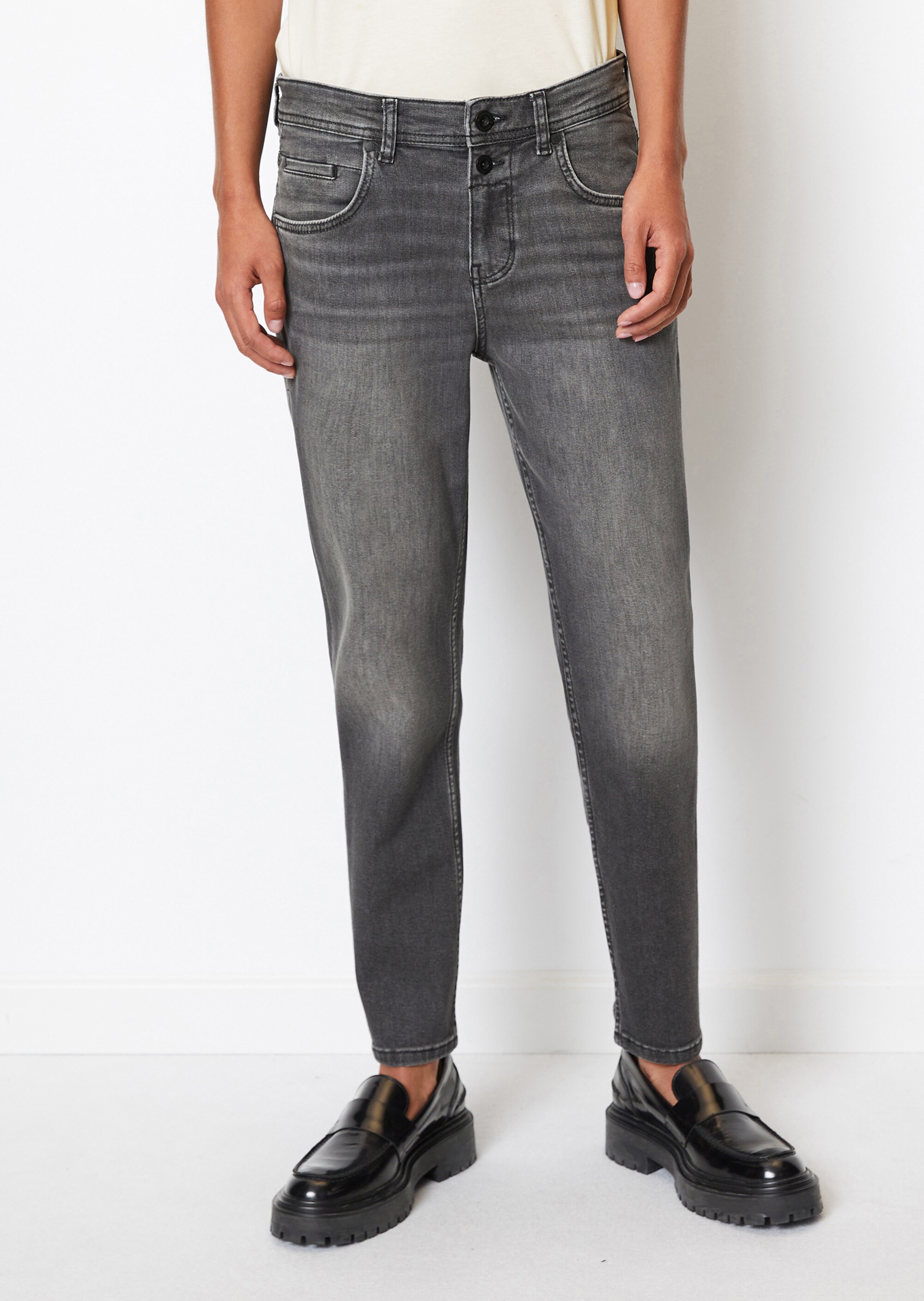 Boyfriend Pants Modell THEDA cropped aus Organic-Cotton-Lyocell-Stretch