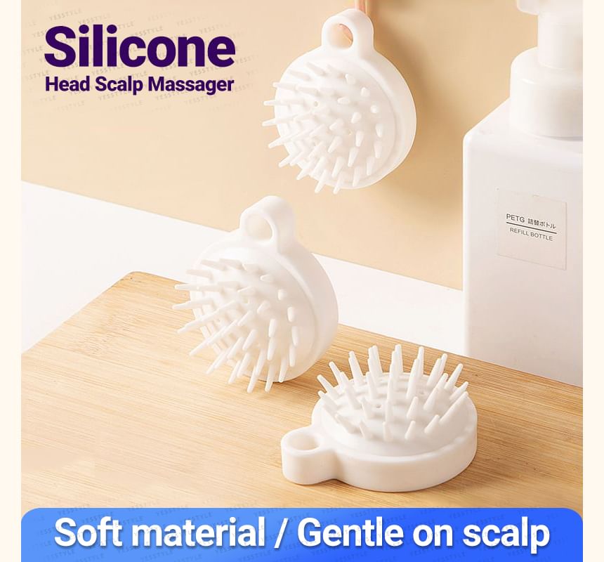Home Simply - Siliconen Hoofdhuid Massager / Zelfklevende Haak / Set