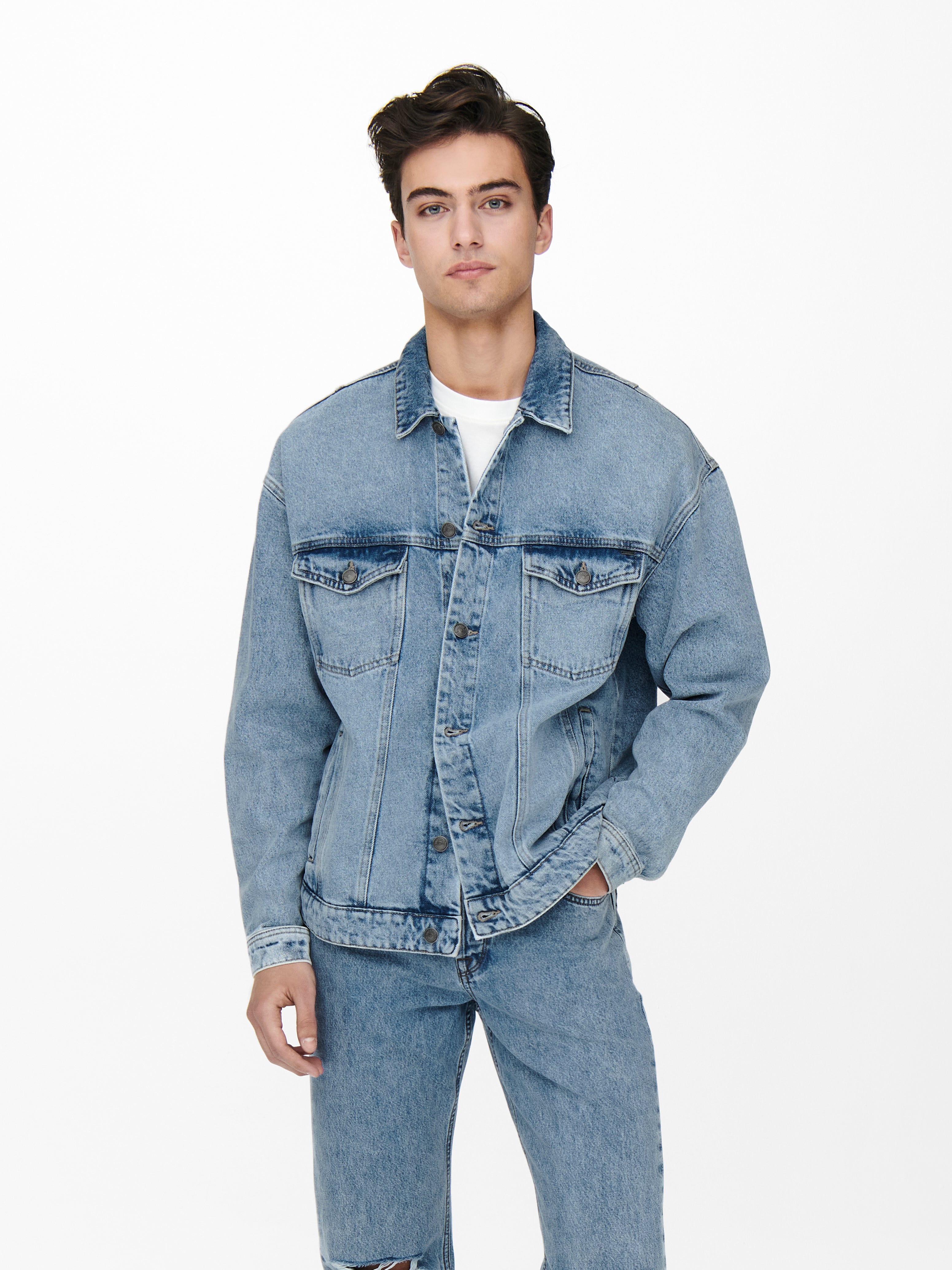 ONSRICK Jeansjacke Blue Denim