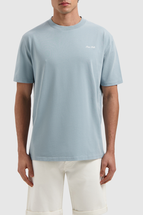 Pure Path blauwe heren t-shirt
