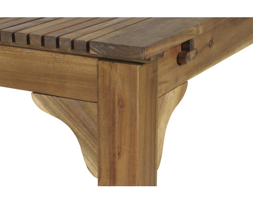Uitschuifbare tafel Falun Siena Garden acacia 150/200x100x74 cm bruin