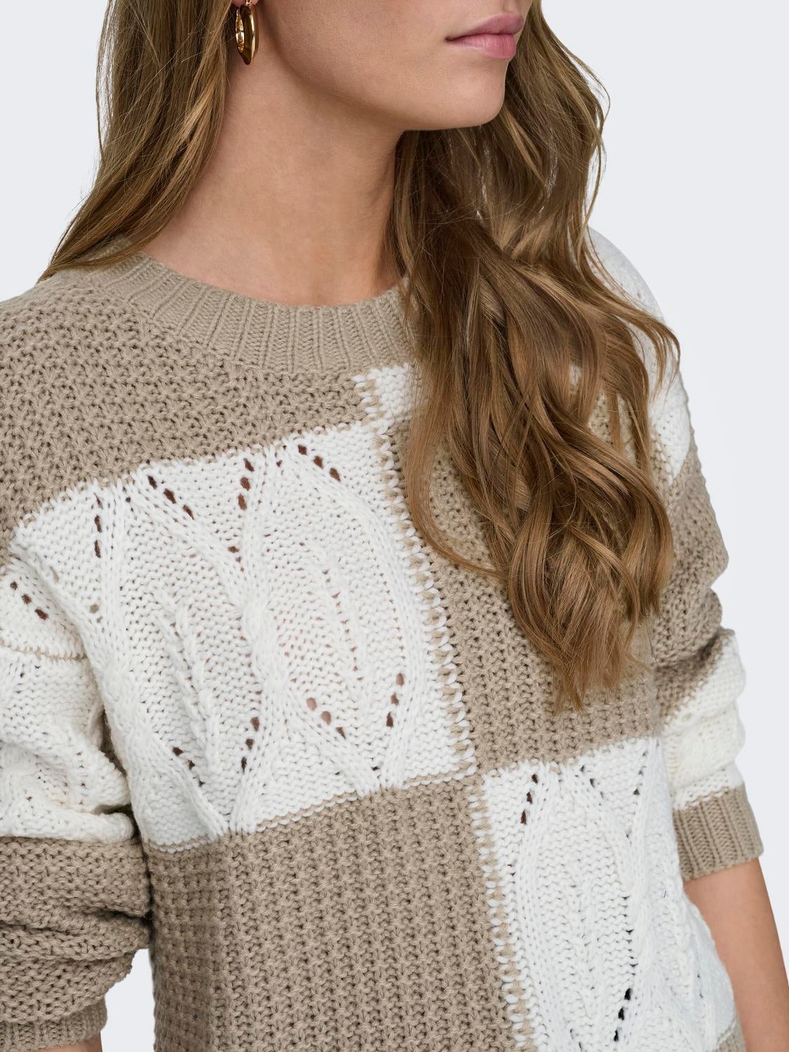 JDYJUSTY Strickpullover Cement