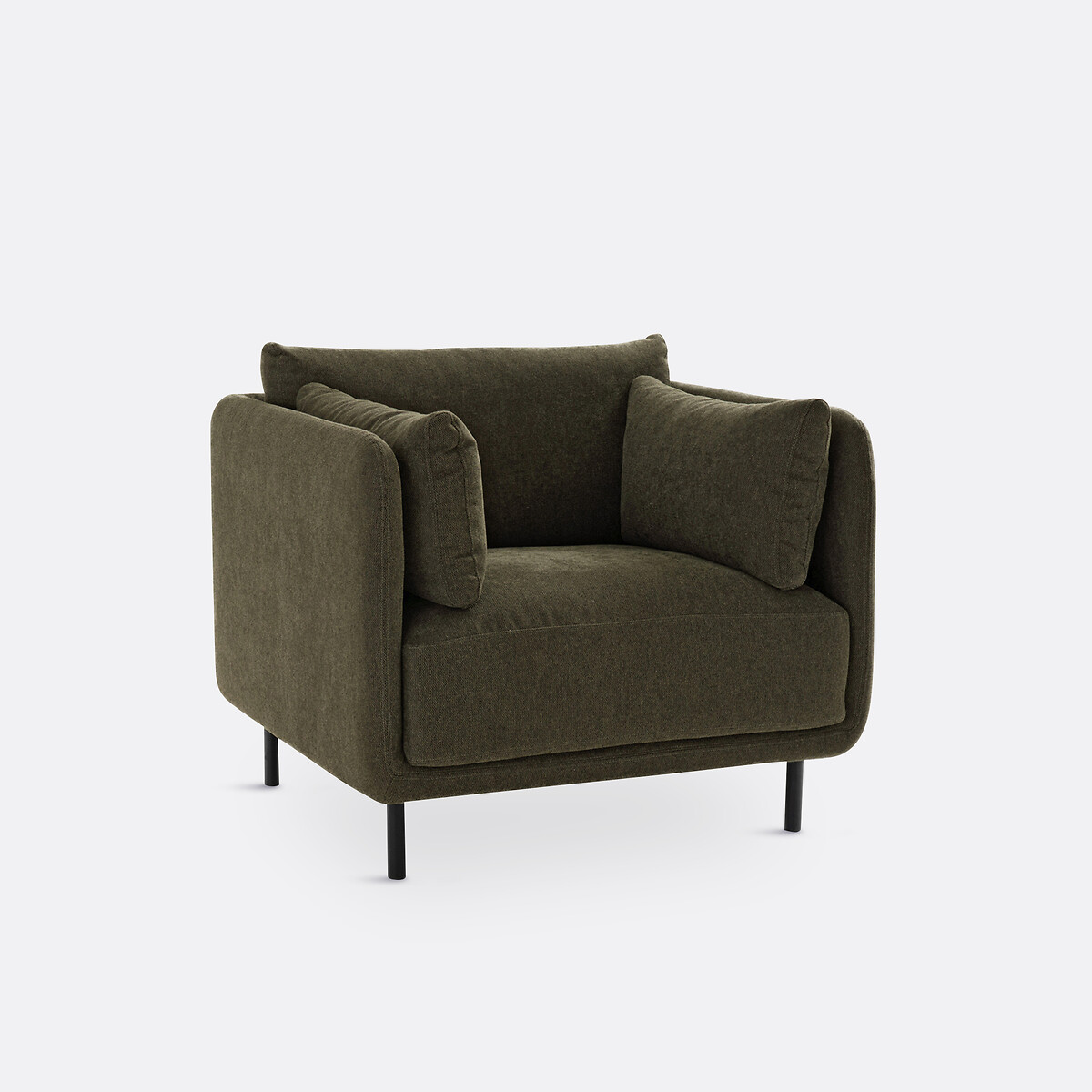 LA REDOUTE INTERIORS<br>Poltrona, tecido texturizado, Victor