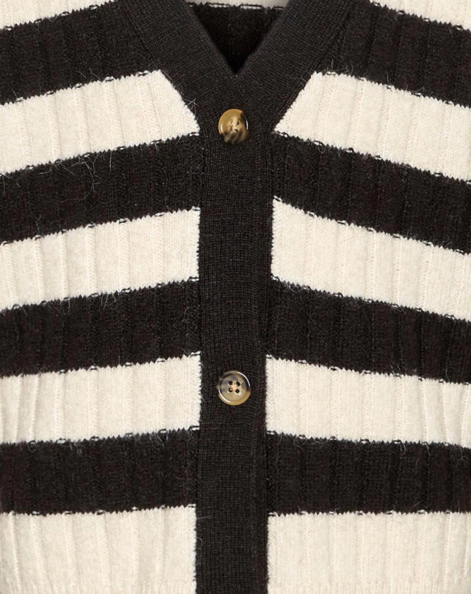 Strickjacke VMELYA in black/white